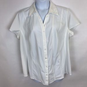 Style & Co. Woman Stretch Short Sleeve Blouse-3X